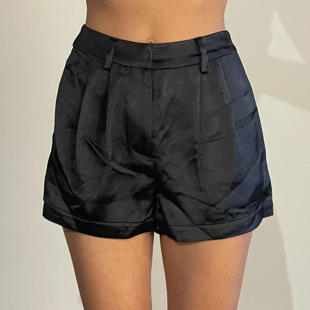 Black Silky Shorts